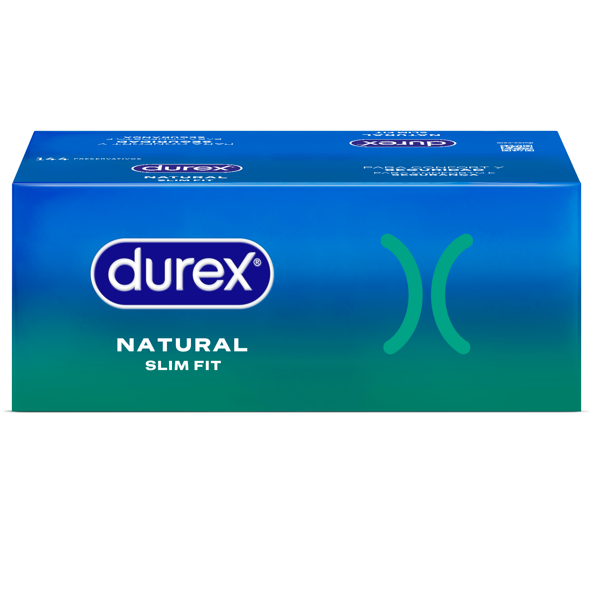 DUREX NATURAL SLIM FIT 144 Preservativos
