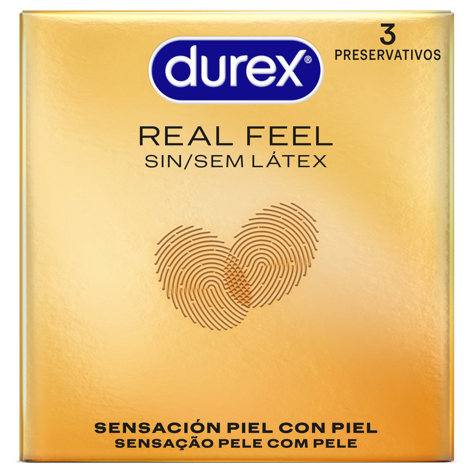DUREX REAL FEEL 3 Preservativos