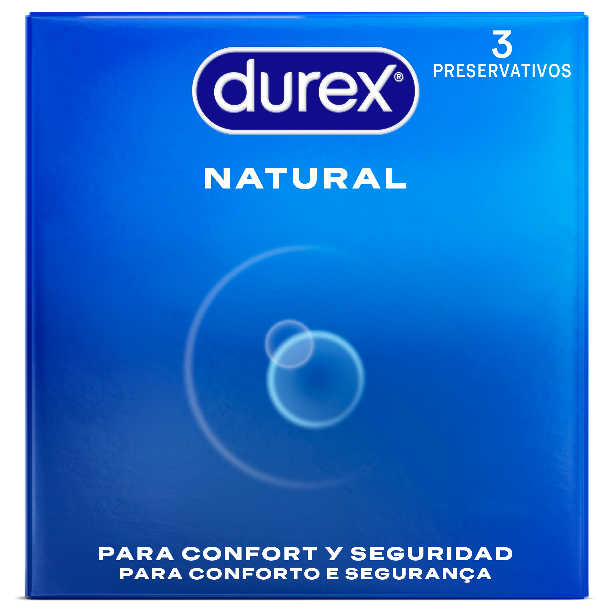 DUREX NATURAL REGULAR FIT 3 Preservativos